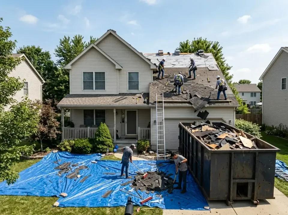 roof-replacement-debris-remova-004 — frequently asked questions, Cheapest Dumpster Rentals in Hampton, IL